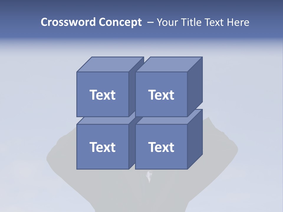 Businessman Looking Through Binoculars With A Blue Sky As Background PowerPoint Template