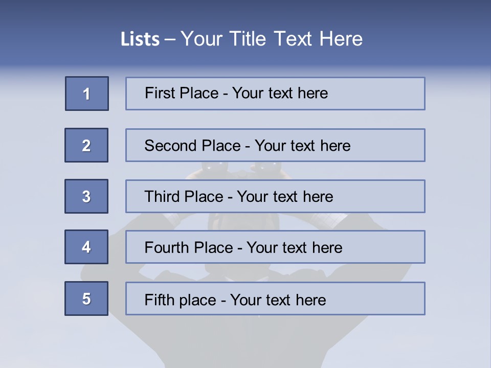 Businessman Looking Through Binoculars With A Blue Sky As Background PowerPoint Template