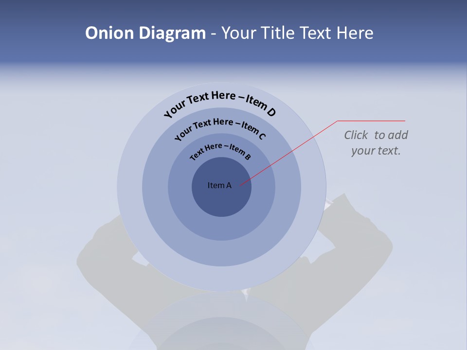 Businessman Looking Through Binoculars With A Blue Sky As Background PowerPoint Template