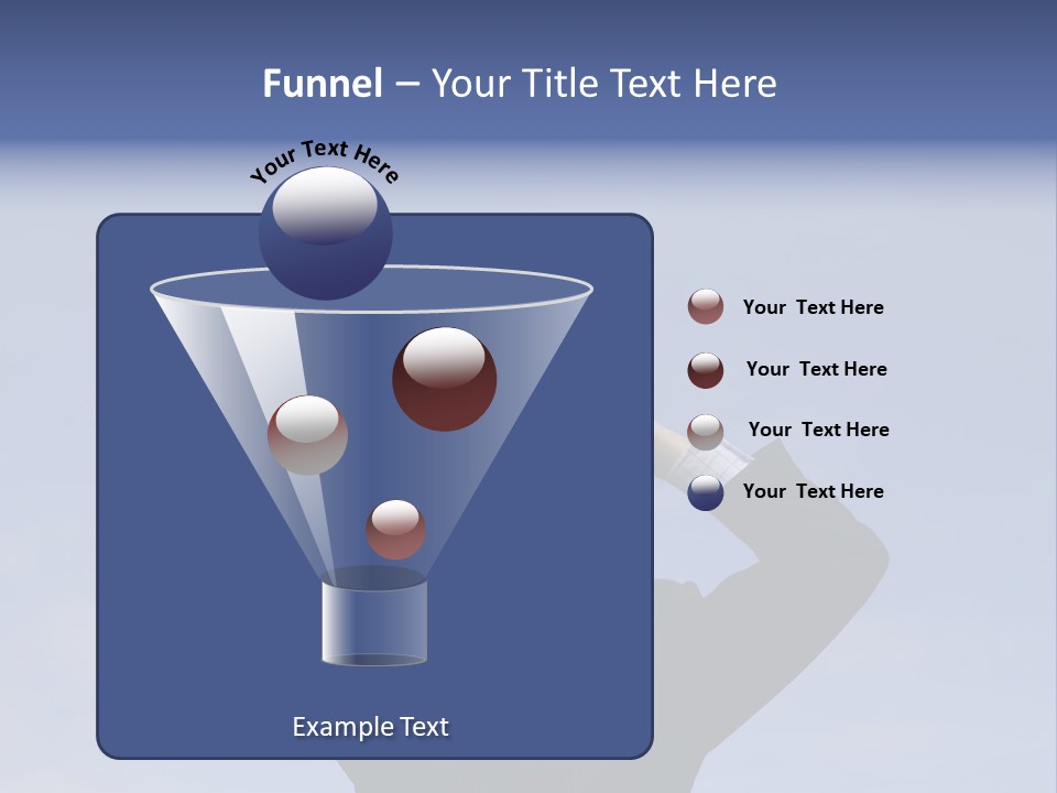 Businessman Looking Through Binoculars With A Blue Sky As Background PowerPoint Template