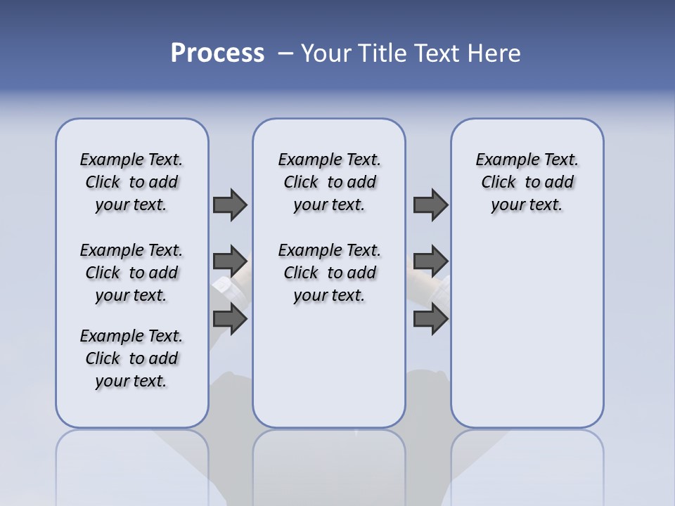 Businessman Looking Through Binoculars With A Blue Sky As Background PowerPoint Template