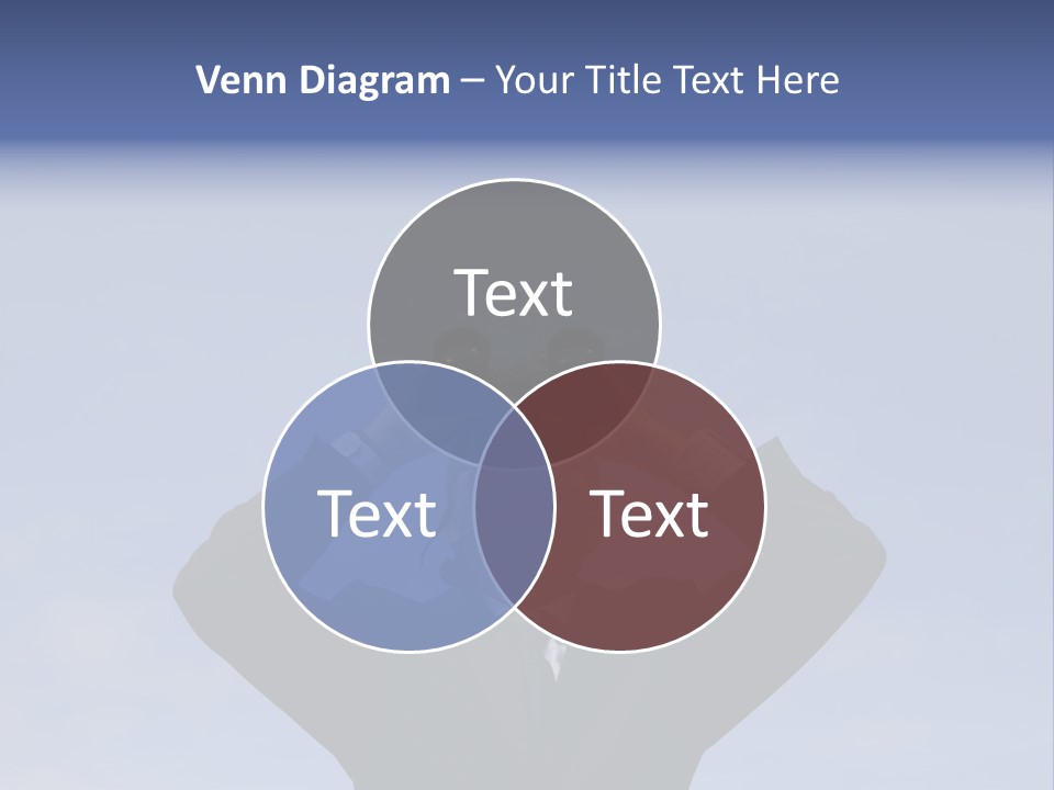 Businessman Looking Through Binoculars With A Blue Sky As Background PowerPoint Template