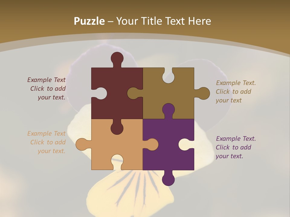 Viola Cornuta PowerPoint Template