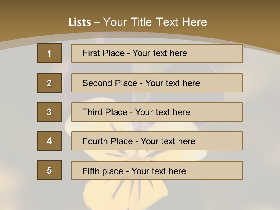 Viola Cornuta PowerPoint Template