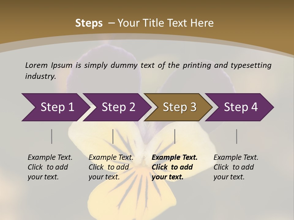 Viola Cornuta PowerPoint Template