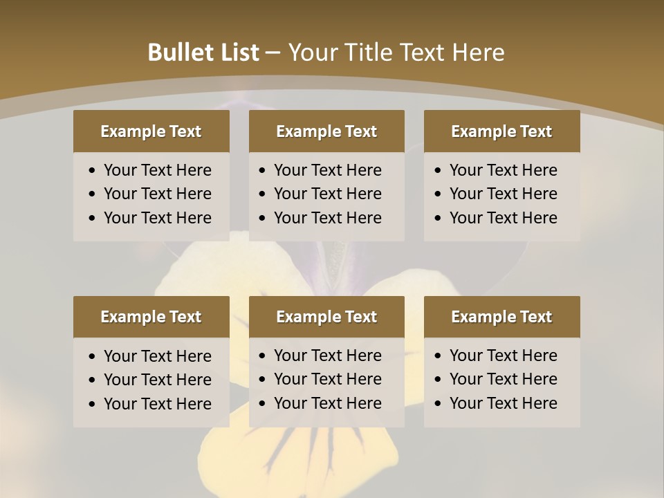 Viola Cornuta PowerPoint Template