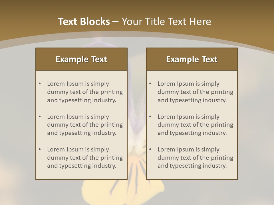 Viola Cornuta PowerPoint Template