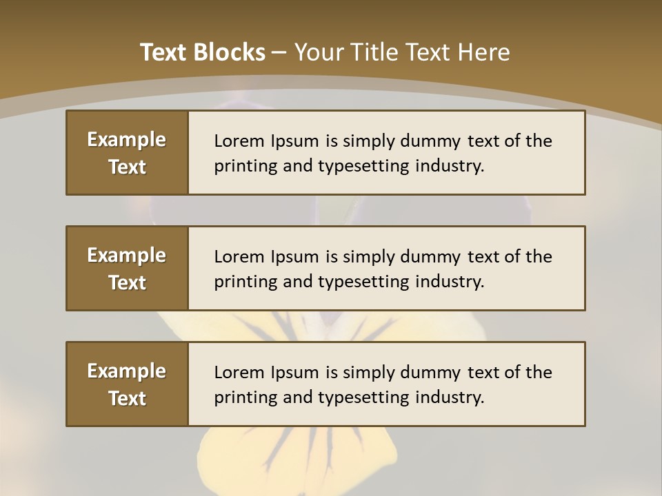 Viola Cornuta PowerPoint Template