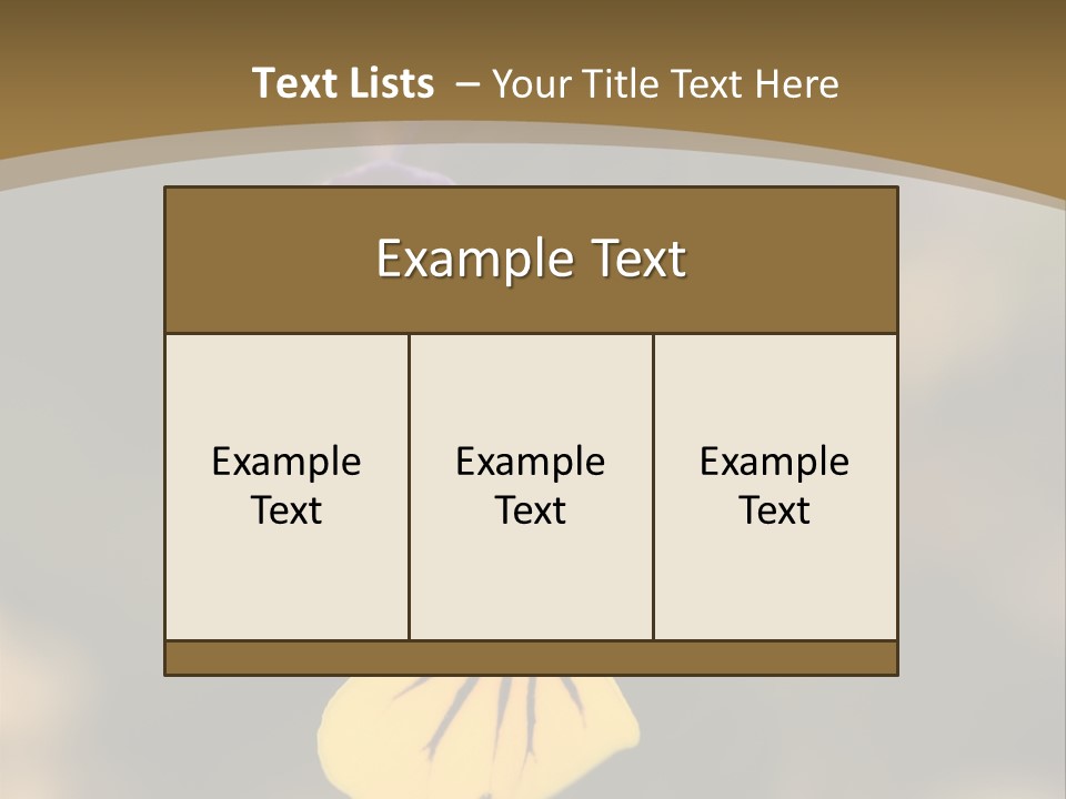 Viola Cornuta PowerPoint Template