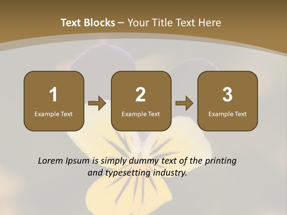 Viola Cornuta PowerPoint Template