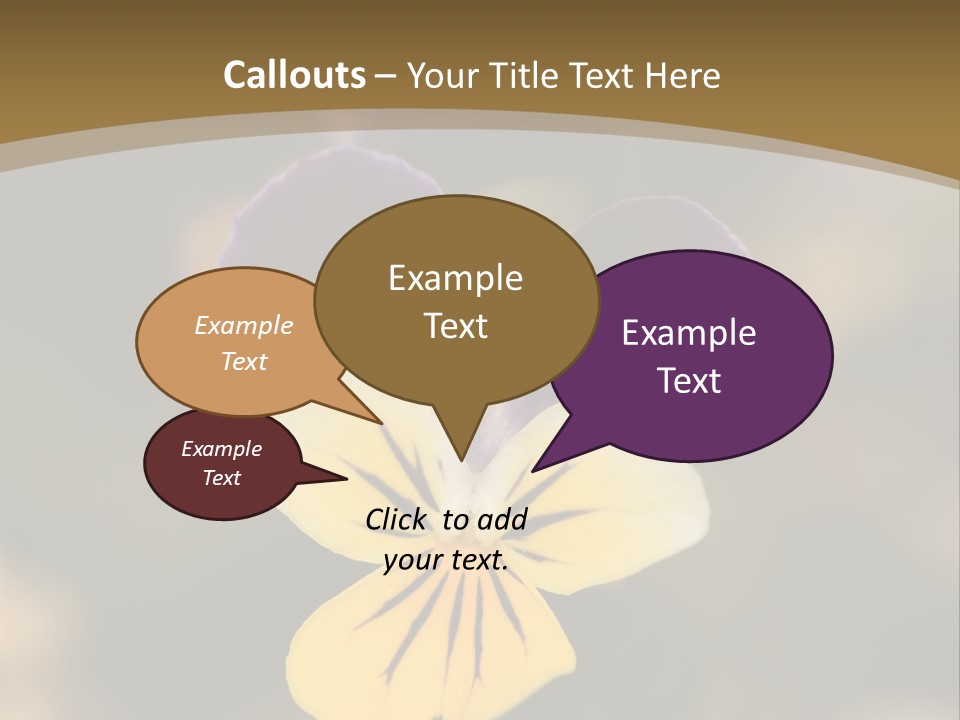 Viola Cornuta PowerPoint Template