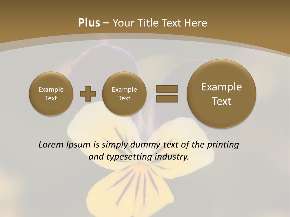 Viola Cornuta PowerPoint Template