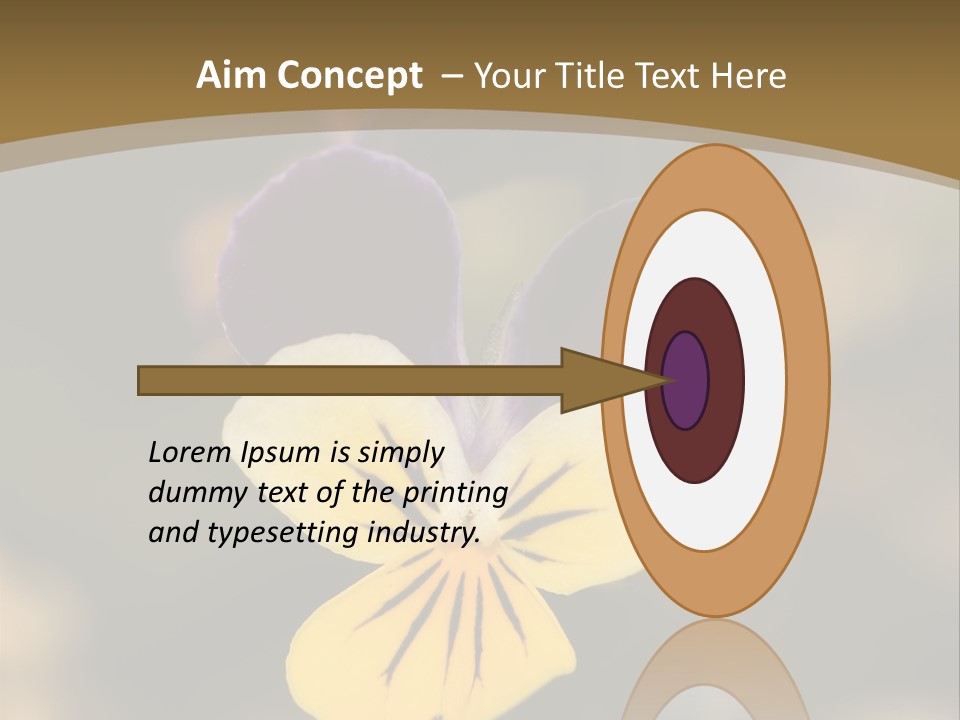 Viola Cornuta PowerPoint Template