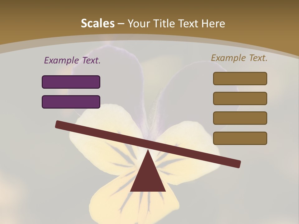 Viola Cornuta PowerPoint Template