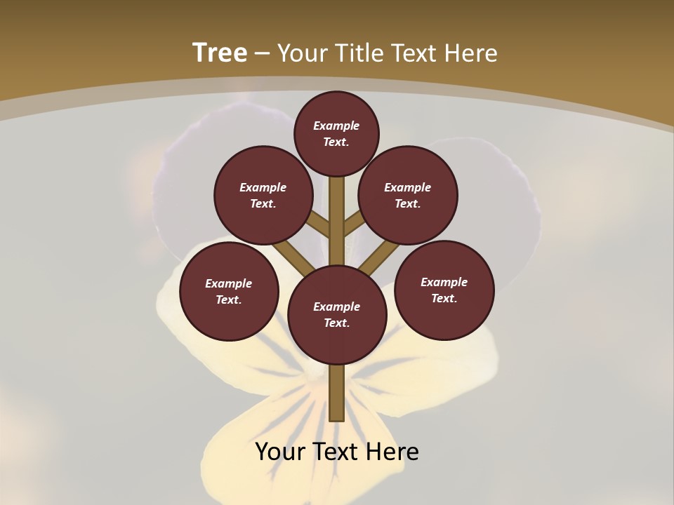 Viola Cornuta PowerPoint Template