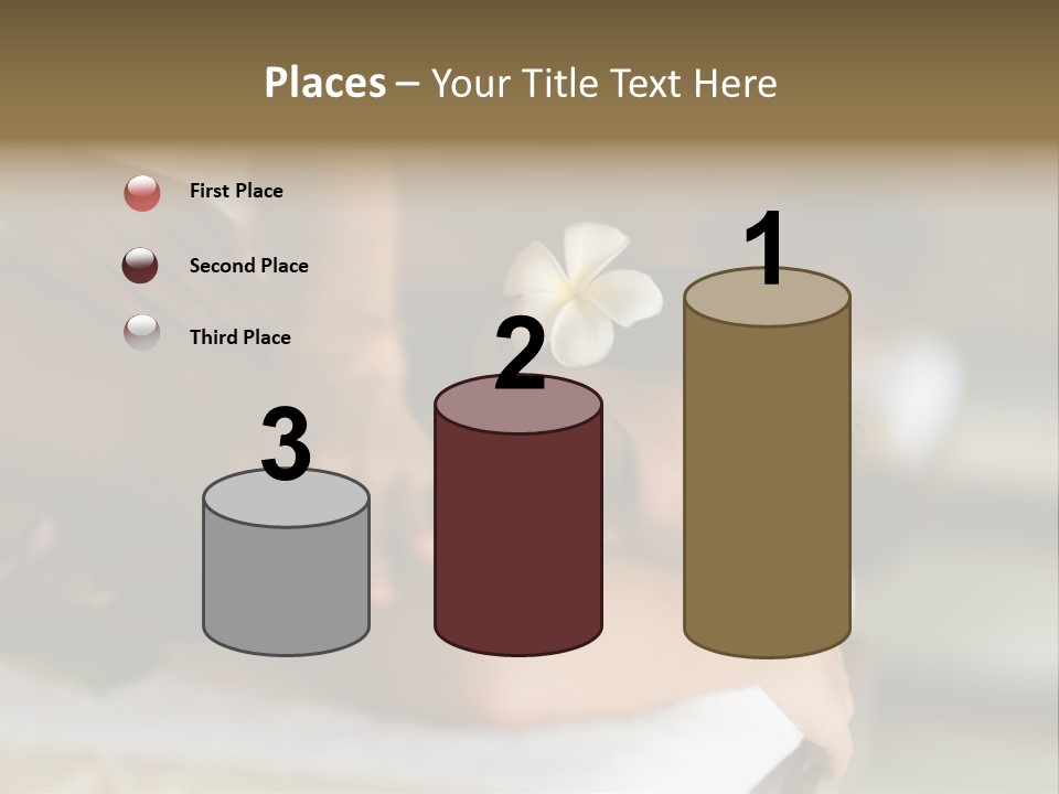 A Young Woman Having Massage In Tropical Spa PowerPoint Template