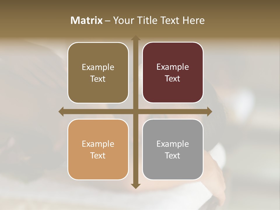 A Young Woman Having Massage In Tropical Spa PowerPoint Template