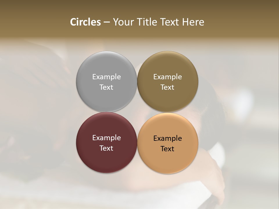 A Young Woman Having Massage In Tropical Spa PowerPoint Template