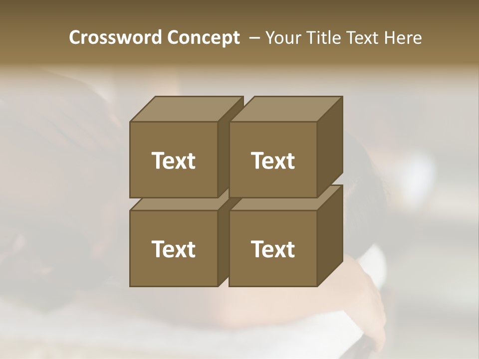 A Young Woman Having Massage In Tropical Spa PowerPoint Template