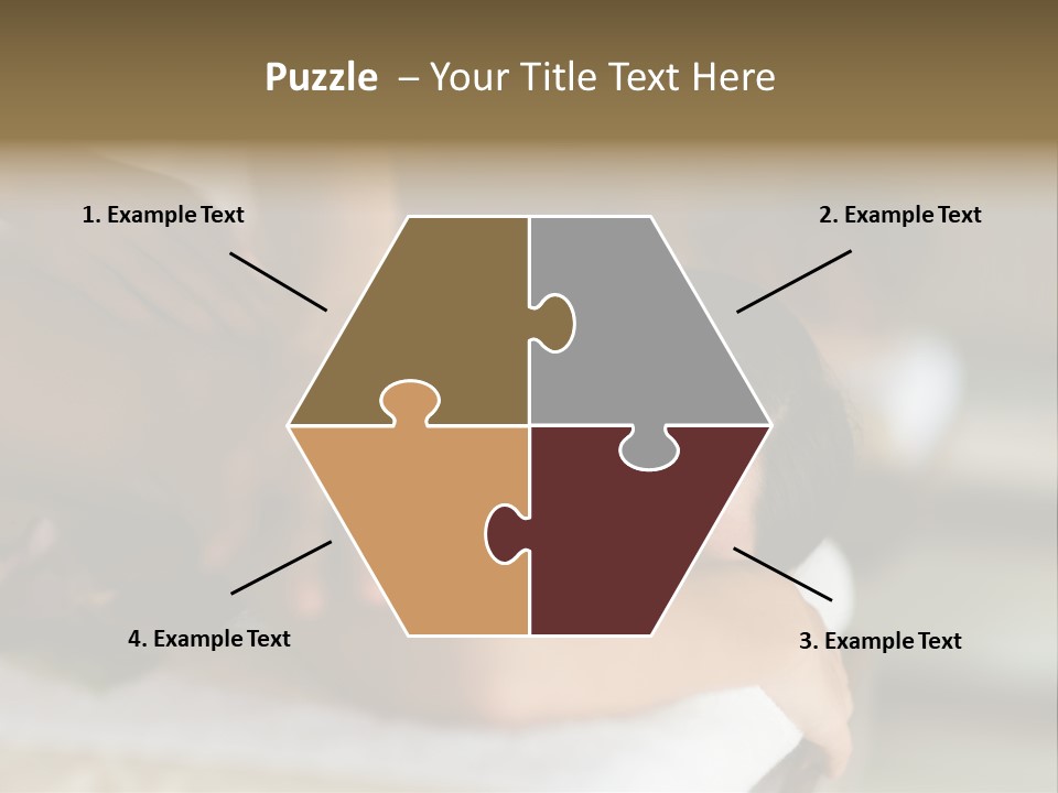 A Young Woman Having Massage In Tropical Spa PowerPoint Template