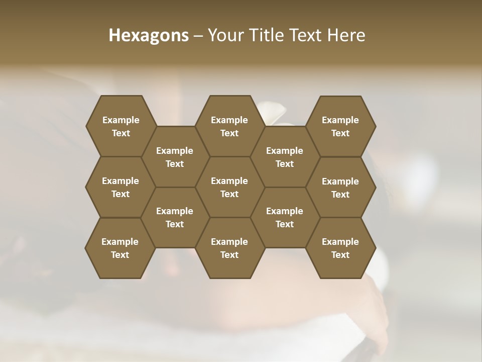 A Young Woman Having Massage In Tropical Spa PowerPoint Template