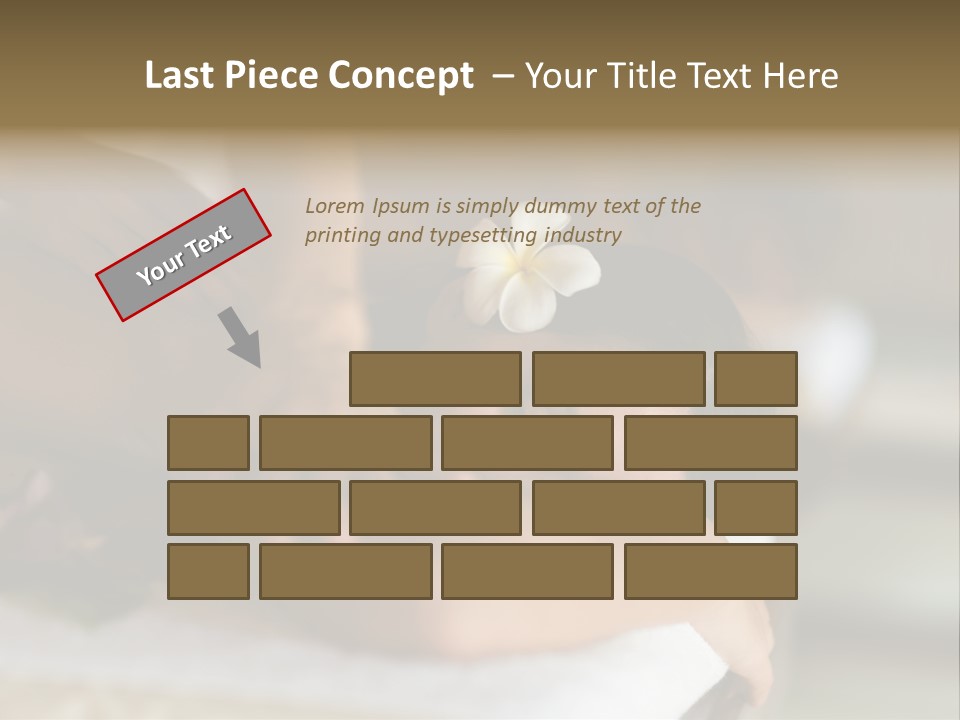 A Young Woman Having Massage In Tropical Spa PowerPoint Template