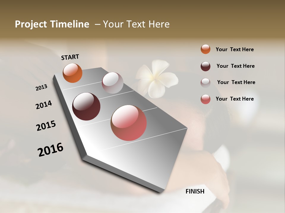 A Young Woman Having Massage In Tropical Spa PowerPoint Template