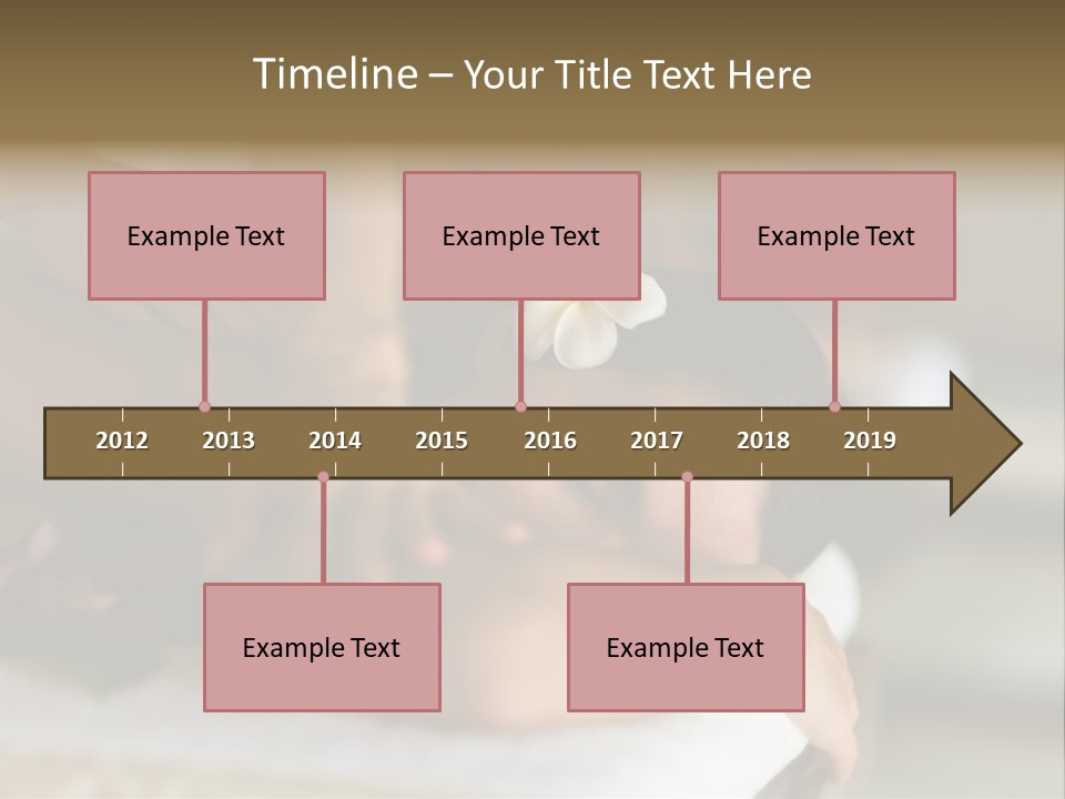 A Young Woman Having Massage In Tropical Spa PowerPoint Template