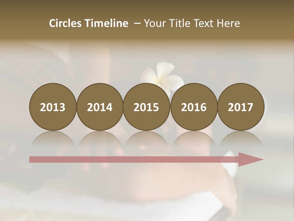 A Young Woman Having Massage In Tropical Spa PowerPoint Template