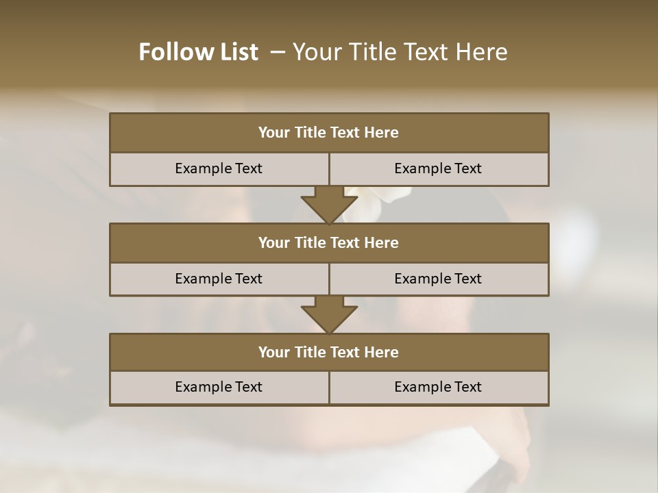 A Young Woman Having Massage In Tropical Spa PowerPoint Template