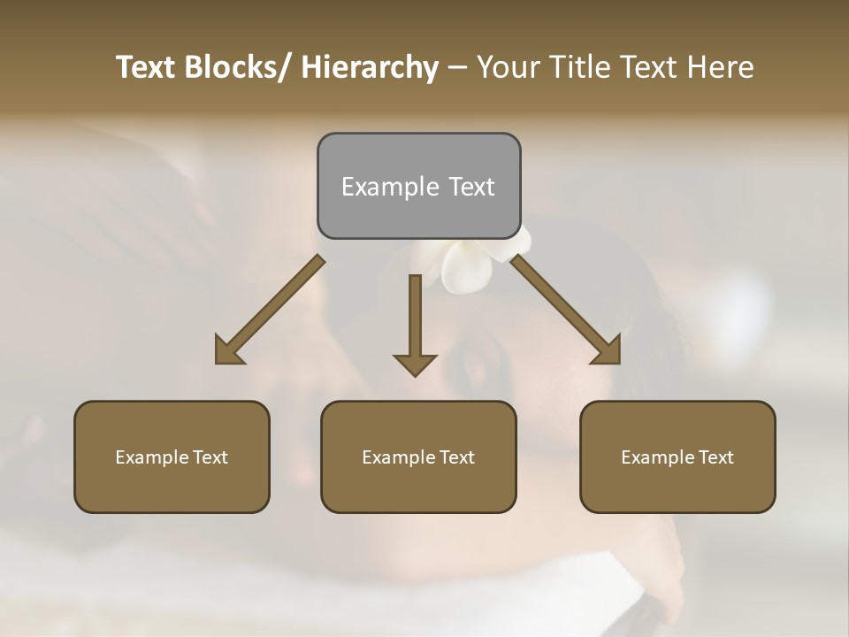 A Young Woman Having Massage In Tropical Spa PowerPoint Template