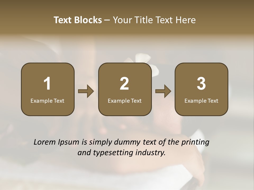 A Young Woman Having Massage In Tropical Spa PowerPoint Template