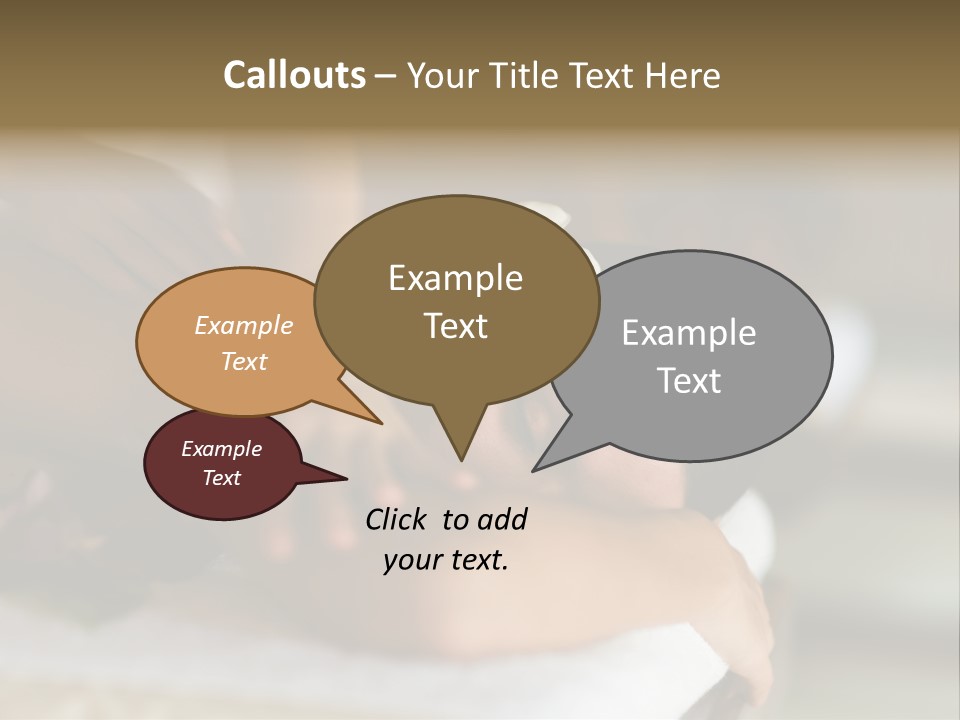 A Young Woman Having Massage In Tropical Spa PowerPoint Template