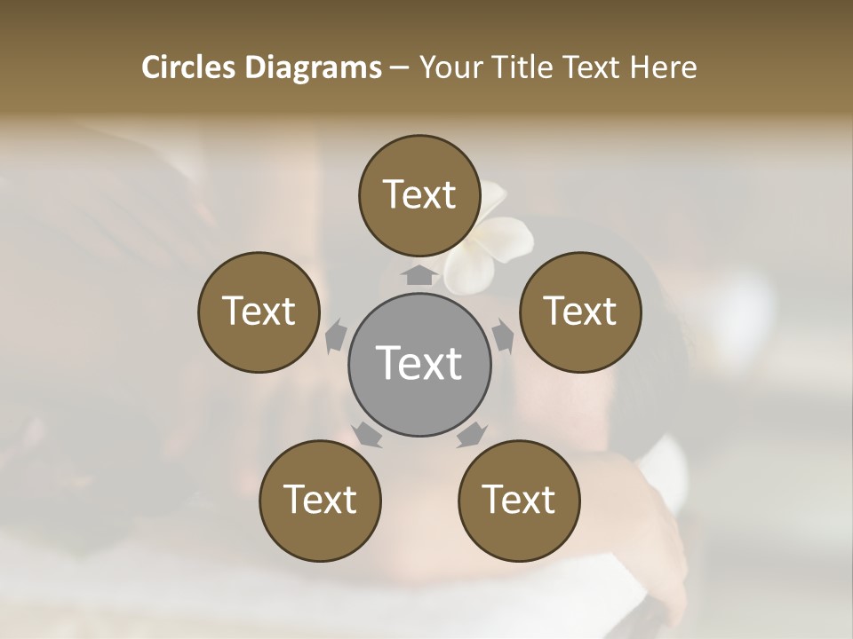 A Young Woman Having Massage In Tropical Spa PowerPoint Template