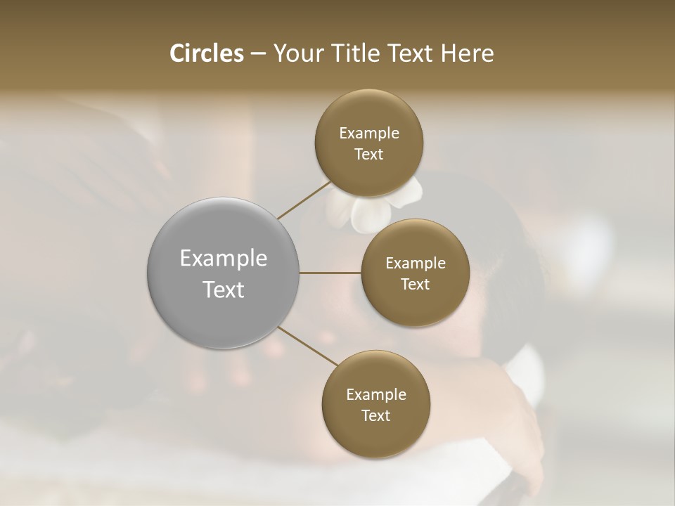 A Young Woman Having Massage In Tropical Spa PowerPoint Template