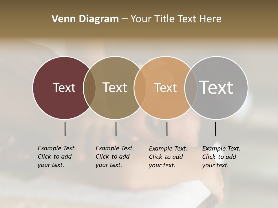 A Young Woman Having Massage In Tropical Spa PowerPoint Template