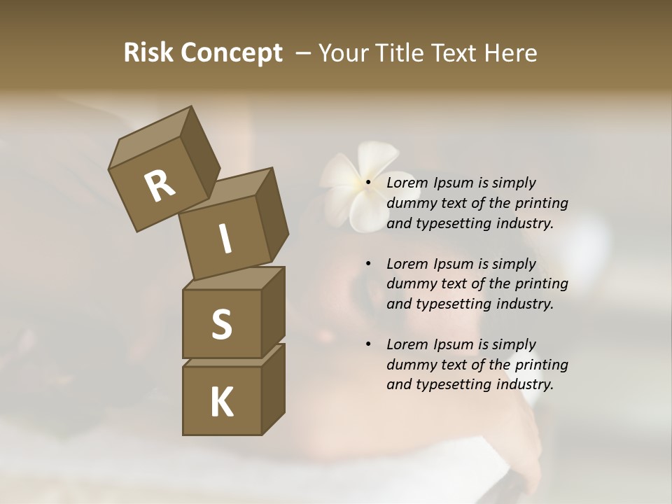 A Young Woman Having Massage In Tropical Spa PowerPoint Template