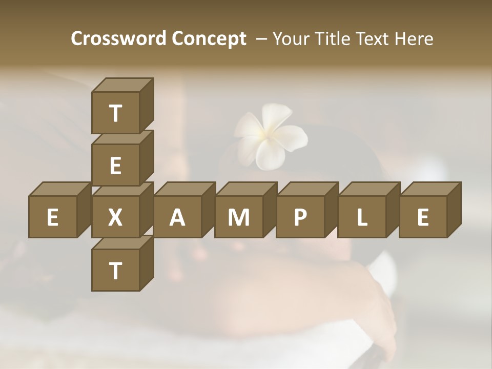 A Young Woman Having Massage In Tropical Spa PowerPoint Template