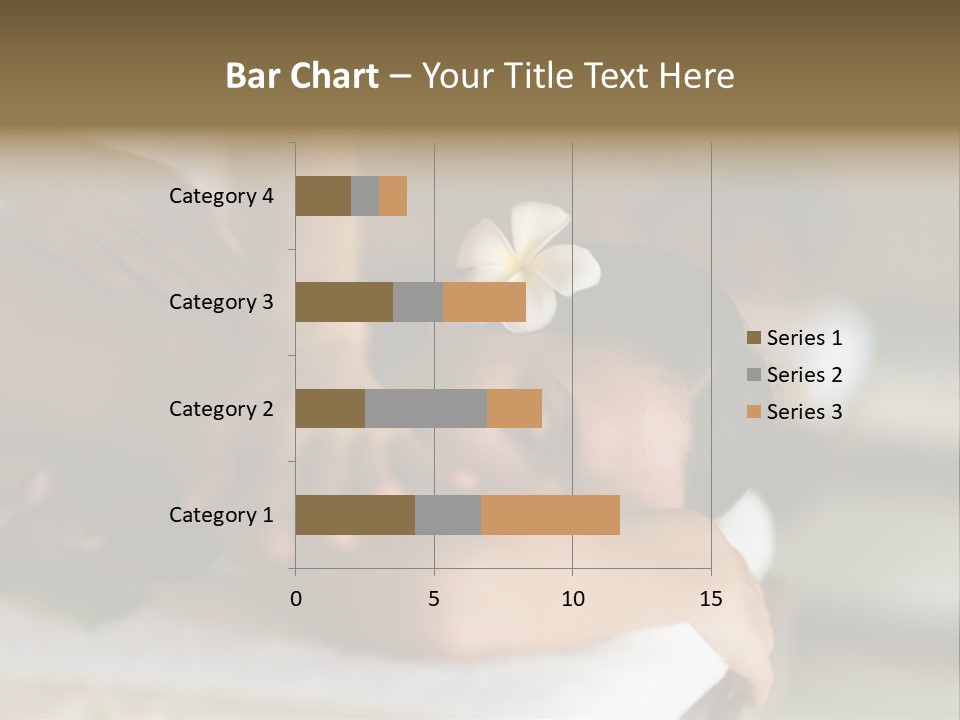 A Young Woman Having Massage In Tropical Spa PowerPoint Template