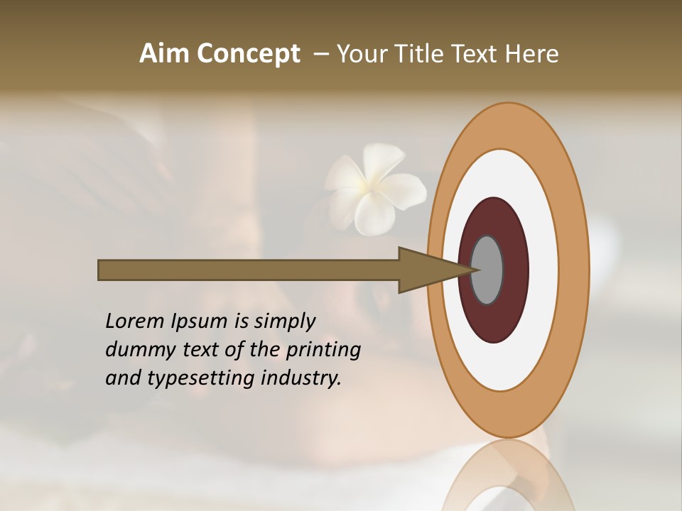 A Young Woman Having Massage In Tropical Spa PowerPoint Template