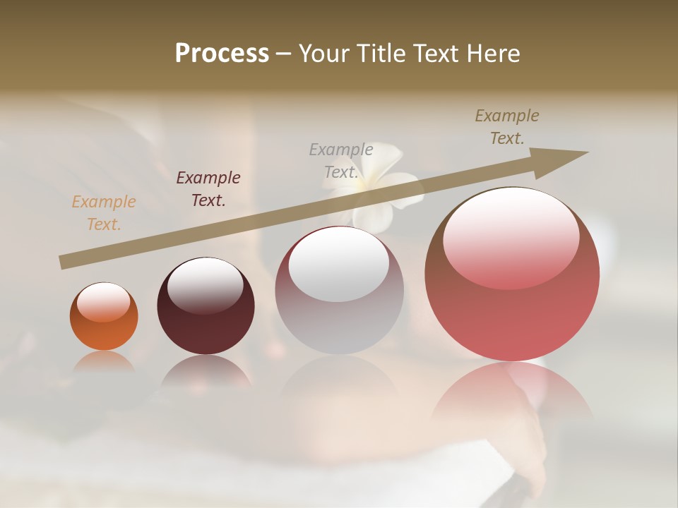 A Young Woman Having Massage In Tropical Spa PowerPoint Template