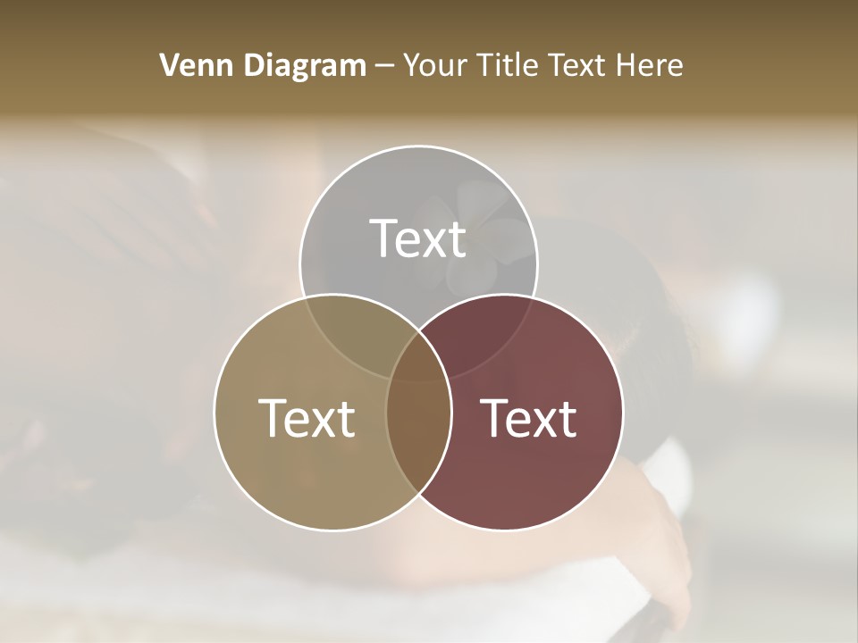 A Young Woman Having Massage In Tropical Spa PowerPoint Template