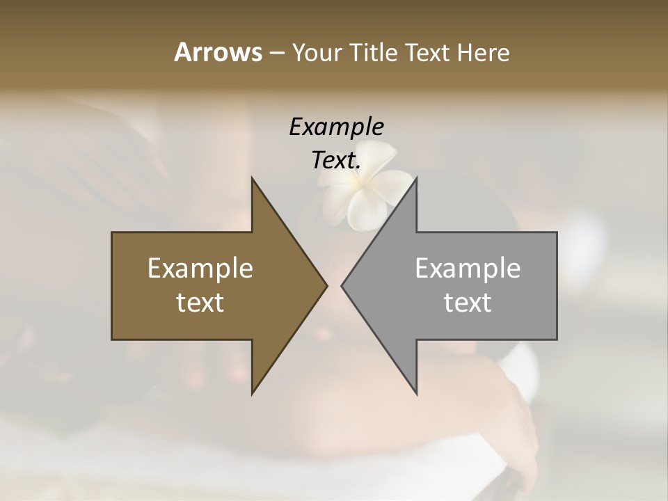 A Young Woman Having Massage In Tropical Spa PowerPoint Template