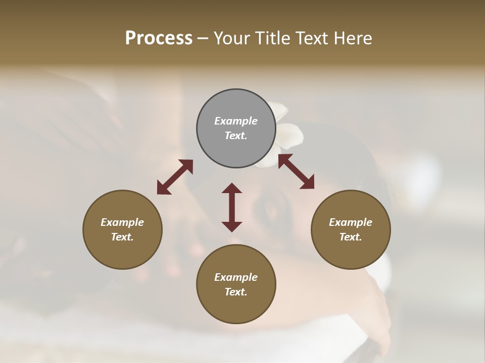 A Young Woman Having Massage In Tropical Spa PowerPoint Template