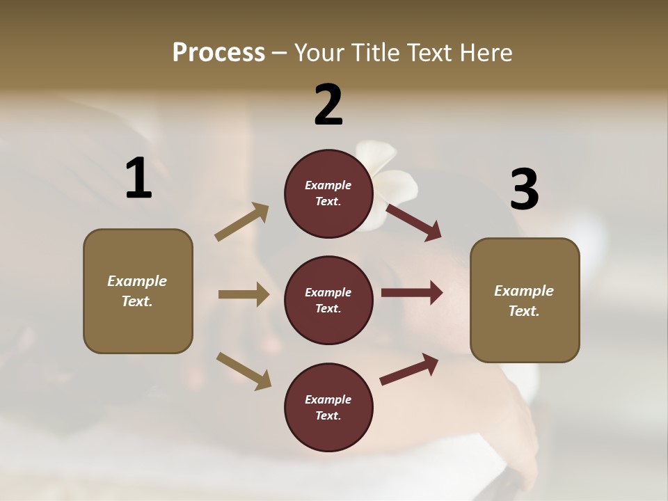 A Young Woman Having Massage In Tropical Spa PowerPoint Template