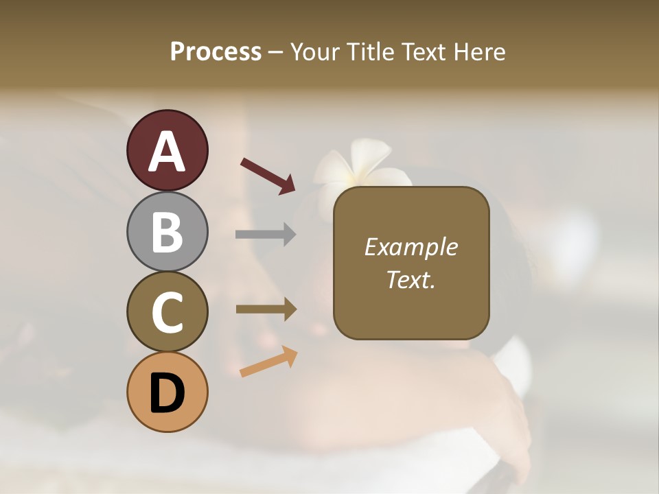 A Young Woman Having Massage In Tropical Spa PowerPoint Template