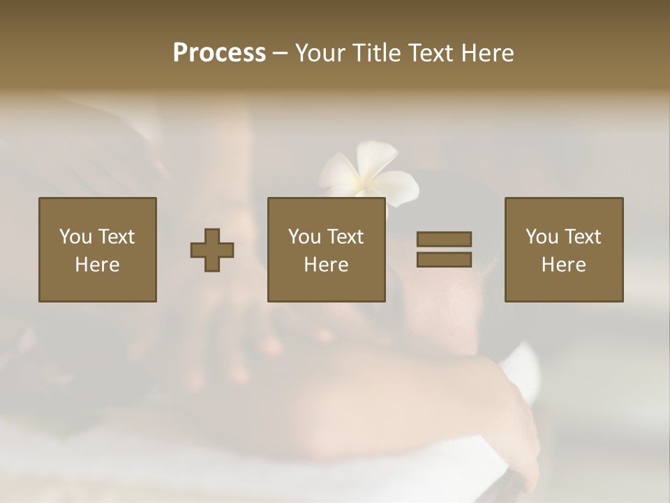 A Young Woman Having Massage In Tropical Spa PowerPoint Template