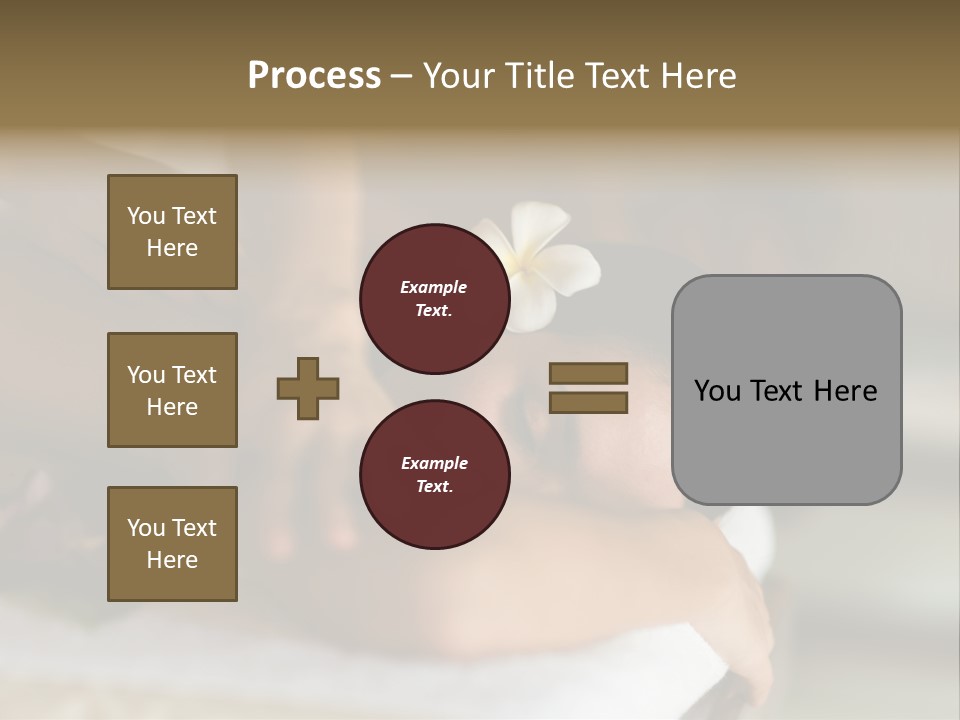 A Young Woman Having Massage In Tropical Spa PowerPoint Template