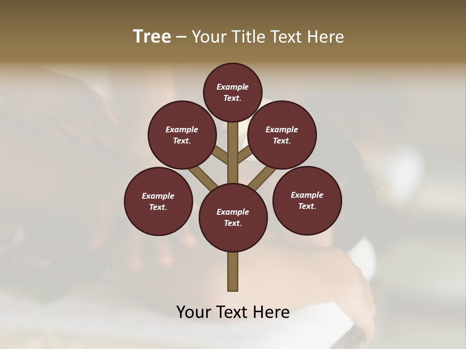 A Young Woman Having Massage In Tropical Spa PowerPoint Template