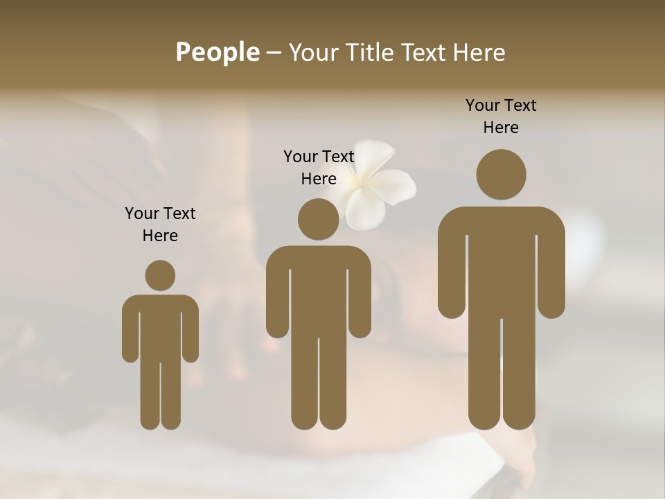 A Young Woman Having Massage In Tropical Spa PowerPoint Template